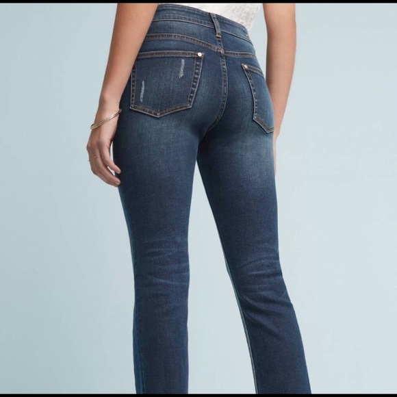 Anthro / Pilcro two-toned straight leg jean - Picture 3 of 7